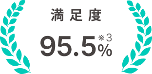 満足度 95.5%