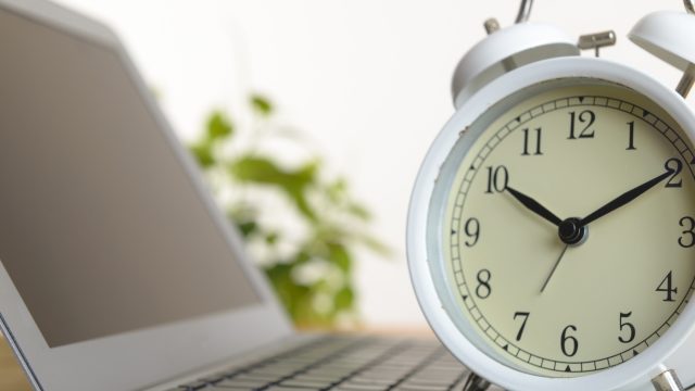 パソコンと時計