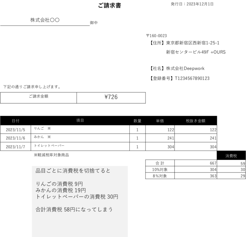 消費 税 差額 請求 仕訳