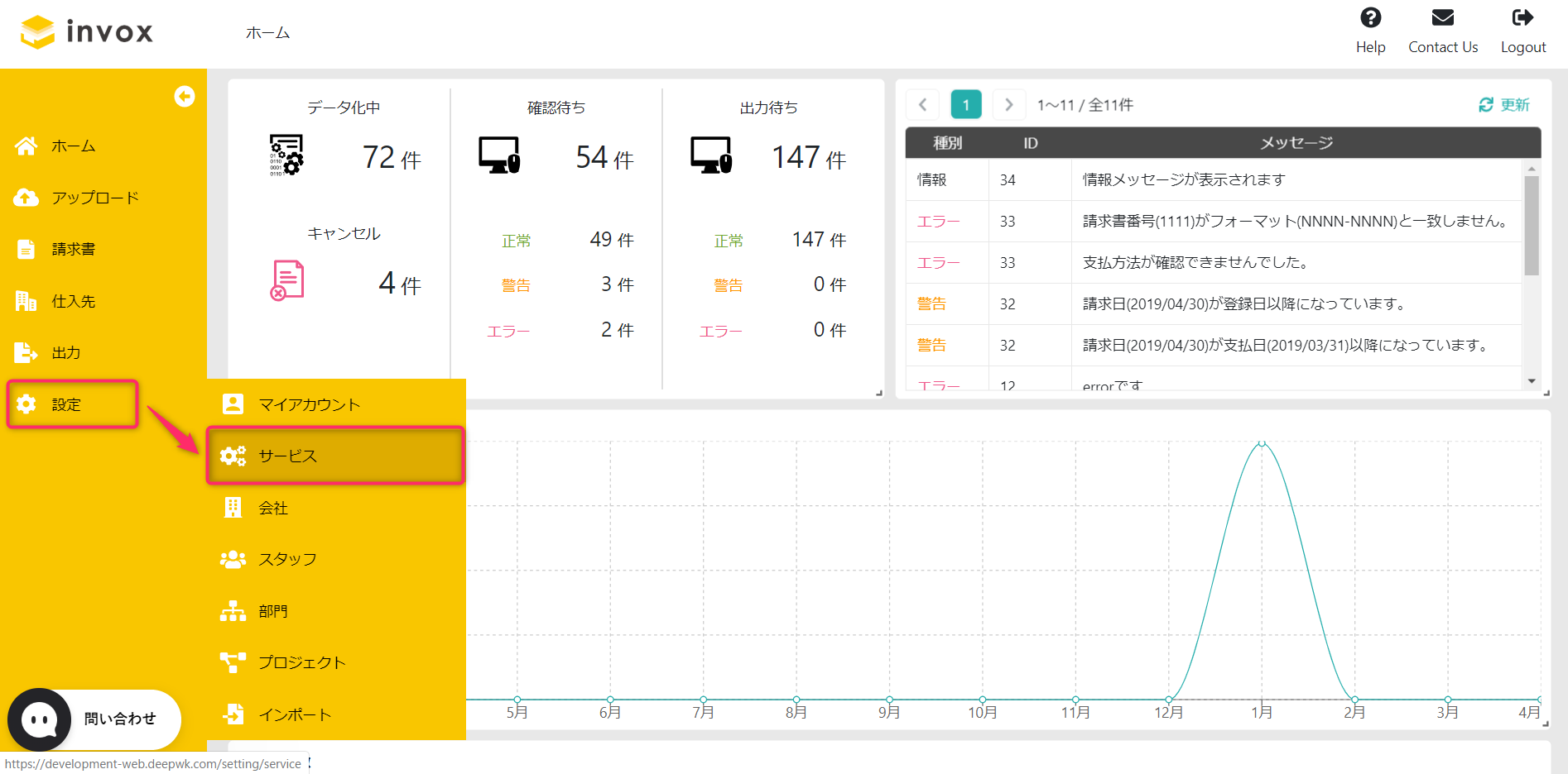 Google Drive連携による請求書アップロードの取り込み設定 Invox インボックス