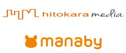 ヒトカラメディアとmanabyのロゴ