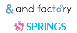 アンドファクトリーとSPRINGSのロゴ