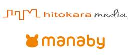 ヒトカラメディアとmanabyのロゴ