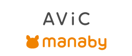AViCとmanabyのロゴ