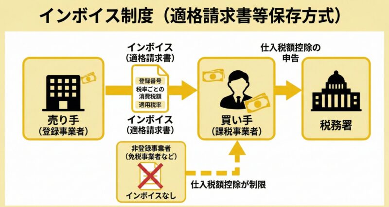 インボイス制度の図解